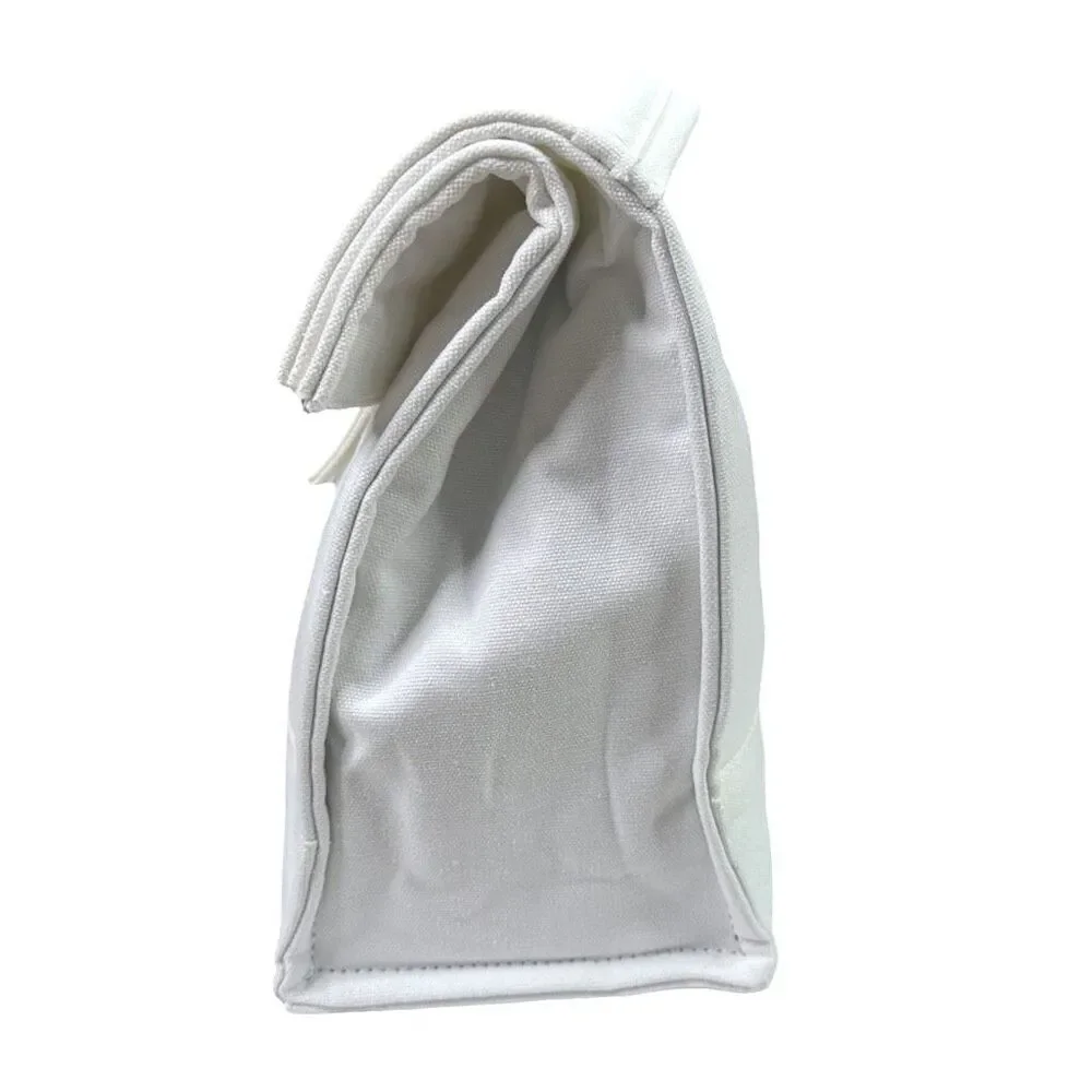 Figmint Insulated Lunch Tote - White - 8.5” x 10” x 6”